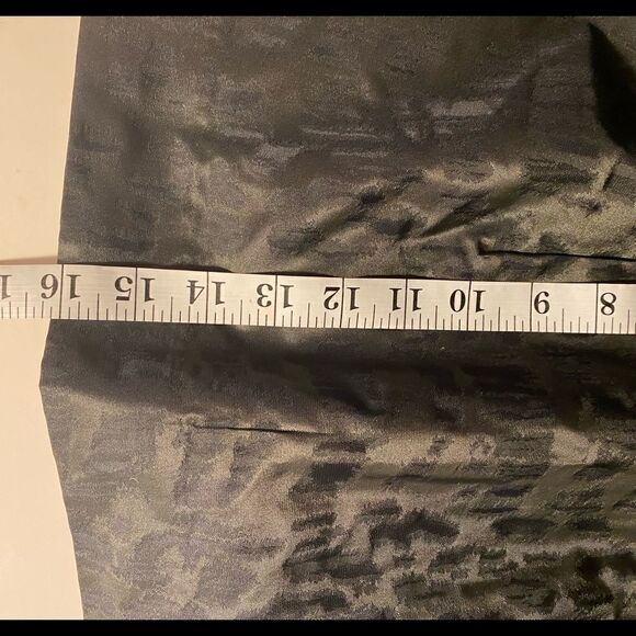 Gap Black Green Lined Patterned Mini Skirt Size 6 - Picture 9 of 10